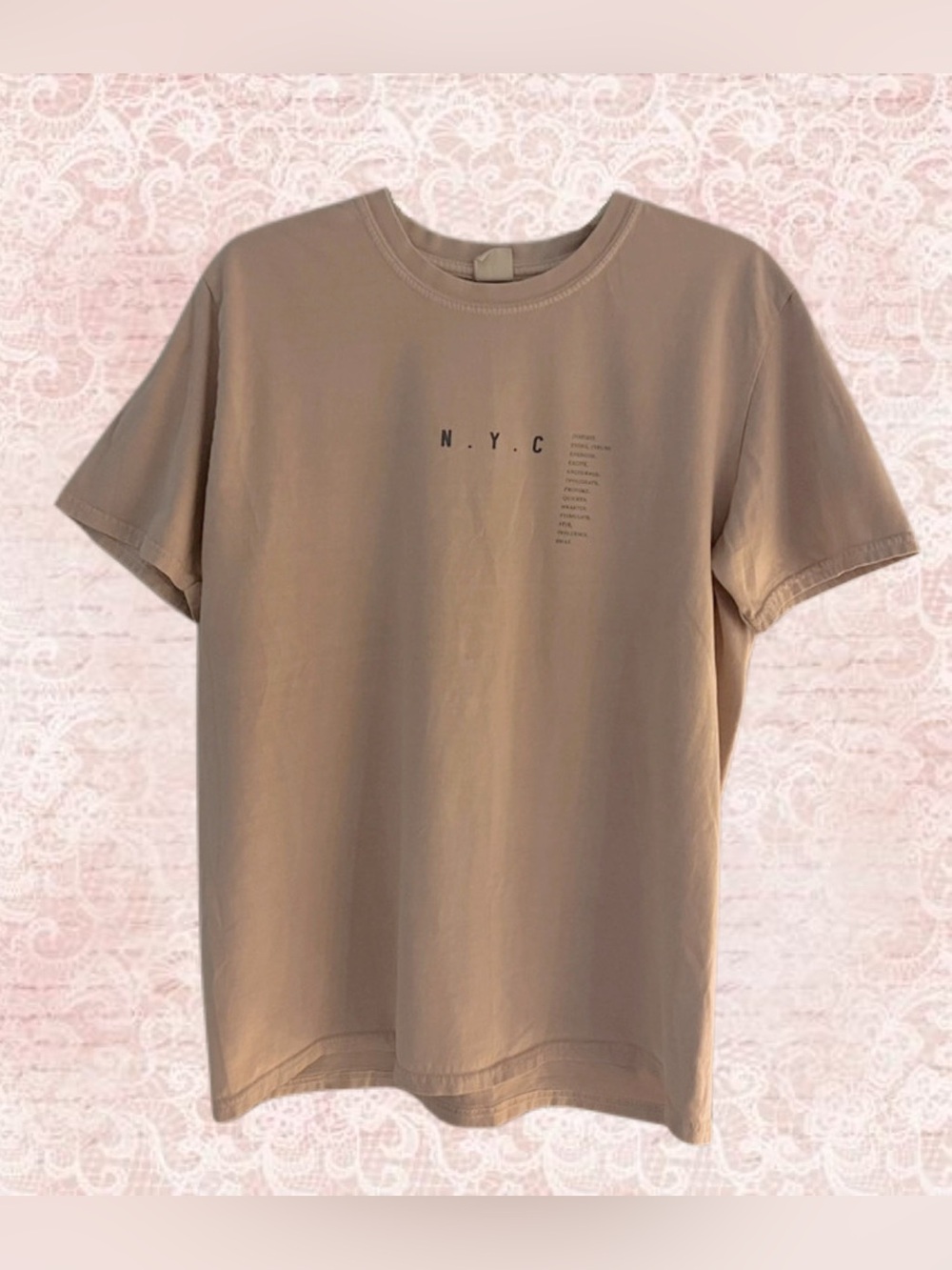 Urban Outfitters Blush Pink NYC Graphic Tee